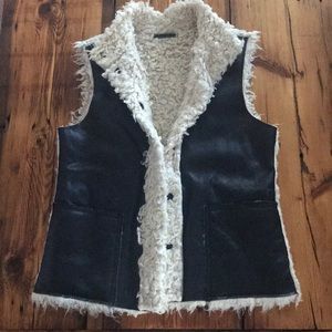 Velvet faux suede vest